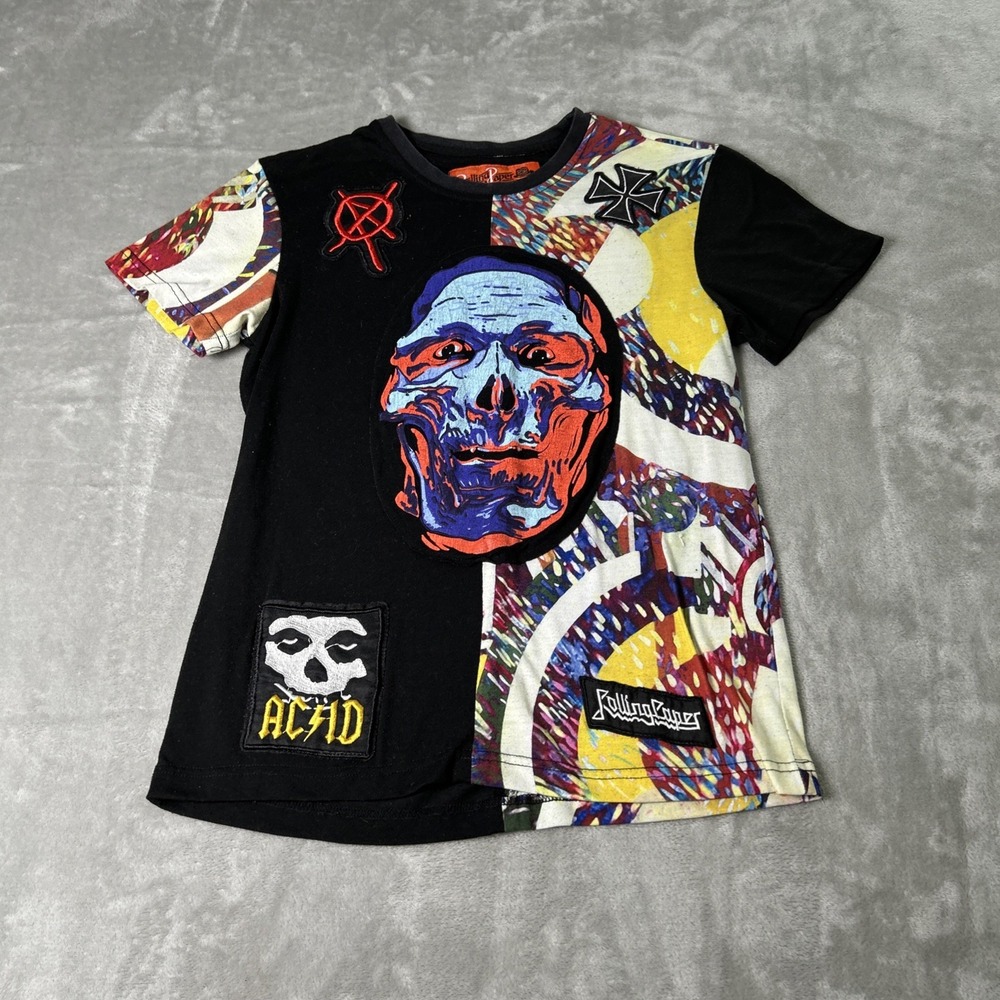 Rolling Papers T-Shirt S  Black skull